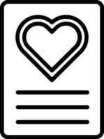 Heart Line Icon Design vector