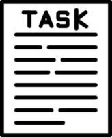 Task Vector Line Icon