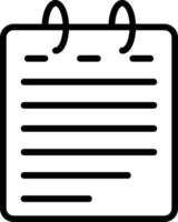 Notes Vector Line Icon