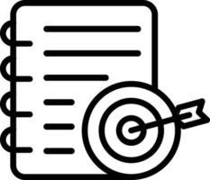 Goals Vector Line Icon
