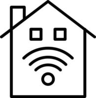 Smart Home Vector Line Icon