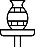 Potter Line Icon Design vector