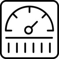 Meter Line Icon vector