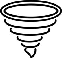 Tornado Line Icon Design vector