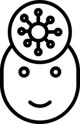 Head Vector Line Icon