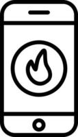 Fire Vector Line Icon