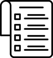 Check List Vector Line Icon