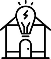 Save Energy Line Icon vector