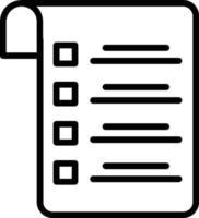 Check List  Vector Line Icon