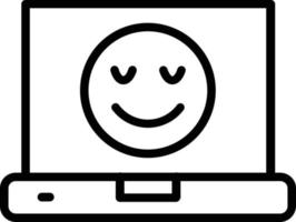 Smile Line Icon Design vector