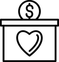 Donate Vector Line Icon