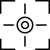 Aim Vector Line Icon