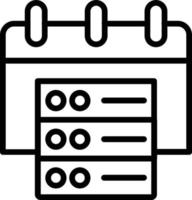 Data Vector Line Icon