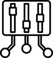 Control Vector Line Icon