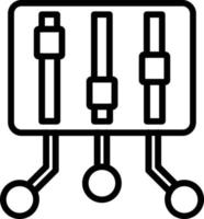 Control Vector Line Icon