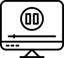 Computer Line Icon Design vector