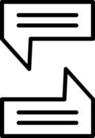 Quotation Line Icon Design vector