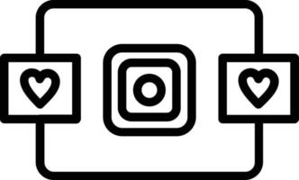 Social Media Vector Line Icon