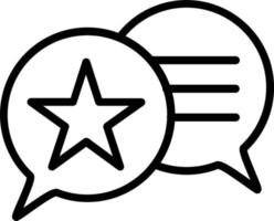 Speech Bubble Line Icon Design vector