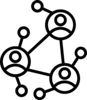 Networking Vector Line Icon