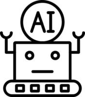 icono de línea de vector ai