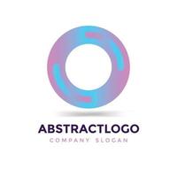 font O Dots logo Modern icon design Vector on White Background