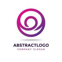Letter O, circle, wheel, round and point logo icon design template Colorful creative elements. vector