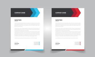 Creative, Business and Corporate letterhead design templates for your project design Vector illustration shapes