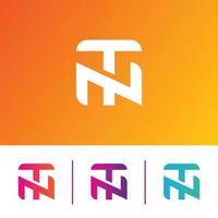 Modern and Unique Colorful NT Letter Logo Icon Vector Template elements