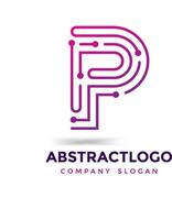 Letter logo P vector Design. Unique Style icon P Font abstract. alphabet P