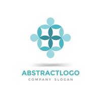 abstract community, youth foram, floral and Health-related  logo icon design vector