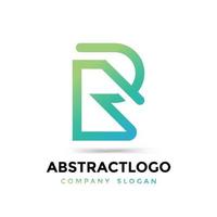 Minimal Style initial letter R logo Design, Minimum supportable version illustrator 10. vector