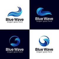 abstract Water wave splash logo symbol and icon design
