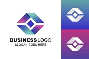 square shape and box delivery express with package symbol business logo template vector