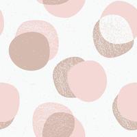 Fashion semless pattern with pastel spots. Polka dot background in scandinavian style. Hand drawn vector illustration for print, design, fabric.