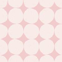 Simple semless pattern with hand drawn circle. Polka dot background. Retro vector illustration for print, design, fabric.