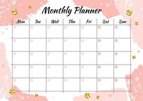 Monthly Planner: Free Monthly Schedule Planner Template