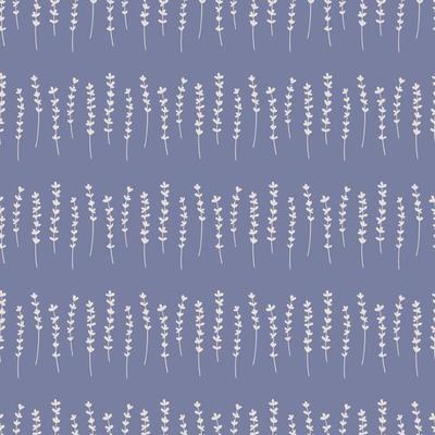 Floral vector seamless pattern with Lavender. White flowers shape on pastel pink background. Vector wallpaper. Good for fabric, textile, wrapping paper, packaging design.