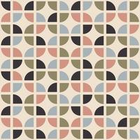 Retro seamless pattern. Mid-century modern style. Abstract repeating background. Geometric vector wallpaper.