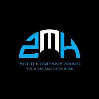 ZMH letter logo creative design with vector graphic photo