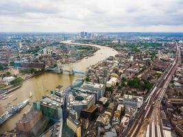 HDR Aerial view of London photo