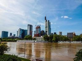 hdr vista de frankfurt, alemania foto