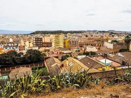 HDR Aerial view of Cagliari photo