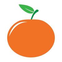 icono de mandarina o mandarina de jardín vector