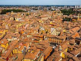 HDR Aerial view of Bologna photo