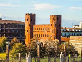 HDR Porta Palatina Palatine Gate in Turin photo