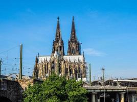 hdr catedral de san pedro en koeln foto