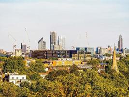 HDR View of London skyline photo