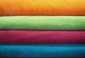 multicoloured towels background photo