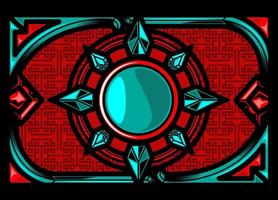 Side game design. Game assets vector element. Eps 10. Mecha technology background.